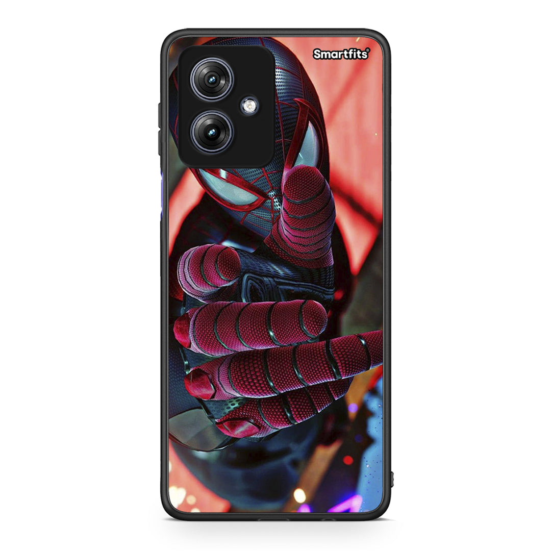 Motorola Moto G54 Spider Hand Θήκη από τη Smartfits με σχέδιο στο πίσω μέρος και μαύρο περίβλημα | Smartphone case with colorful back and black bezels by Smartfits