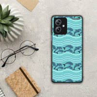 Thumbnail for Swimming Dolphins - Motorola Moto G54 θήκη