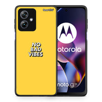 Thumbnail for Θήκη Motorola Moto G54 Vibes Text από τη Smartfits με σχέδιο στο πίσω μέρος και μαύρο περίβλημα | Motorola Moto G54 Vibes Text case with colorful back and black bezels