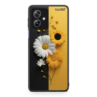 Thumbnail for Motorola Moto G54 Yellow Daisies θήκη από τη Smartfits με σχέδιο στο πίσω μέρος και μαύρο περίβλημα | Smartphone case with colorful back and black bezels by Smartfits