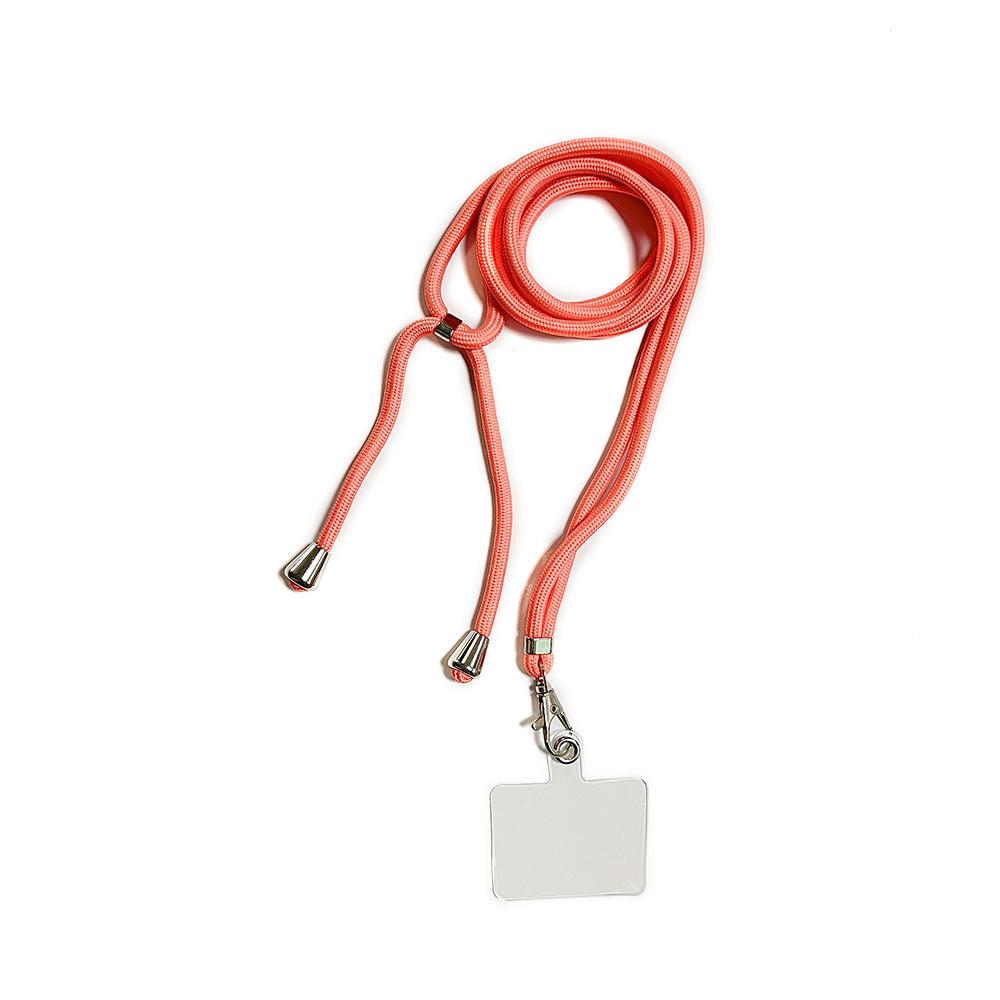 Neck strap for mobile - coral