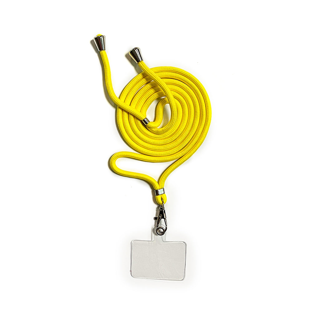 Neck strap for mobile - yellow