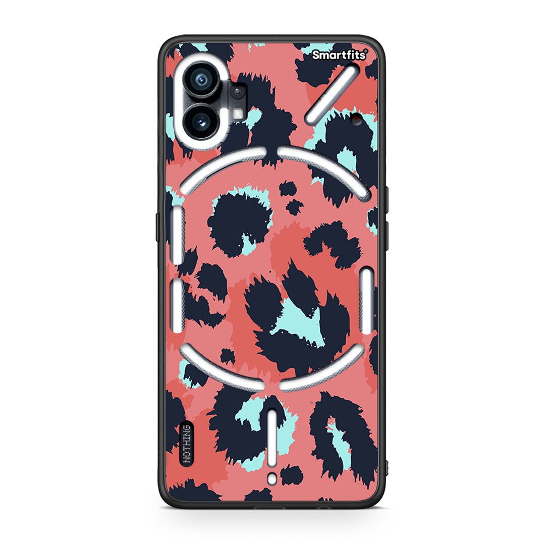 22 - Nothing Phone 1 Pink Leopard Animal case, cover, bumper