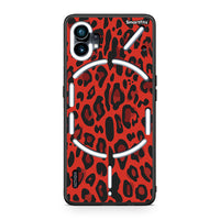 Thumbnail for 4 - Nothing Phone 1 Red Leopard Animal case, cover, bumper