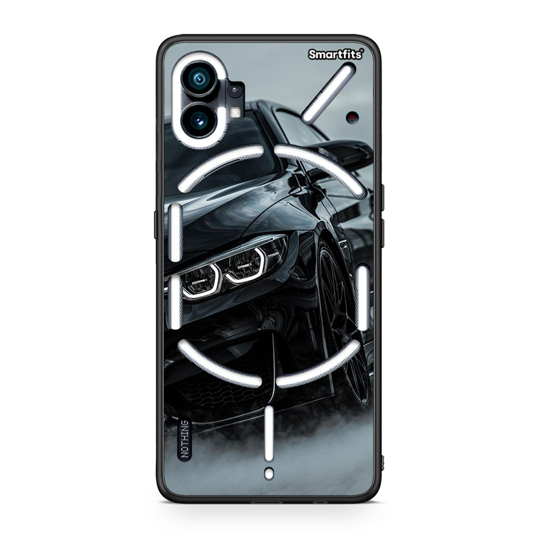 Nothing Phone 1 Black BMW θήκη από τη Smartfits με σχέδιο στο πίσω μέρος και μαύρο περίβλημα | Smartphone case with colorful back and black bezels by Smartfits