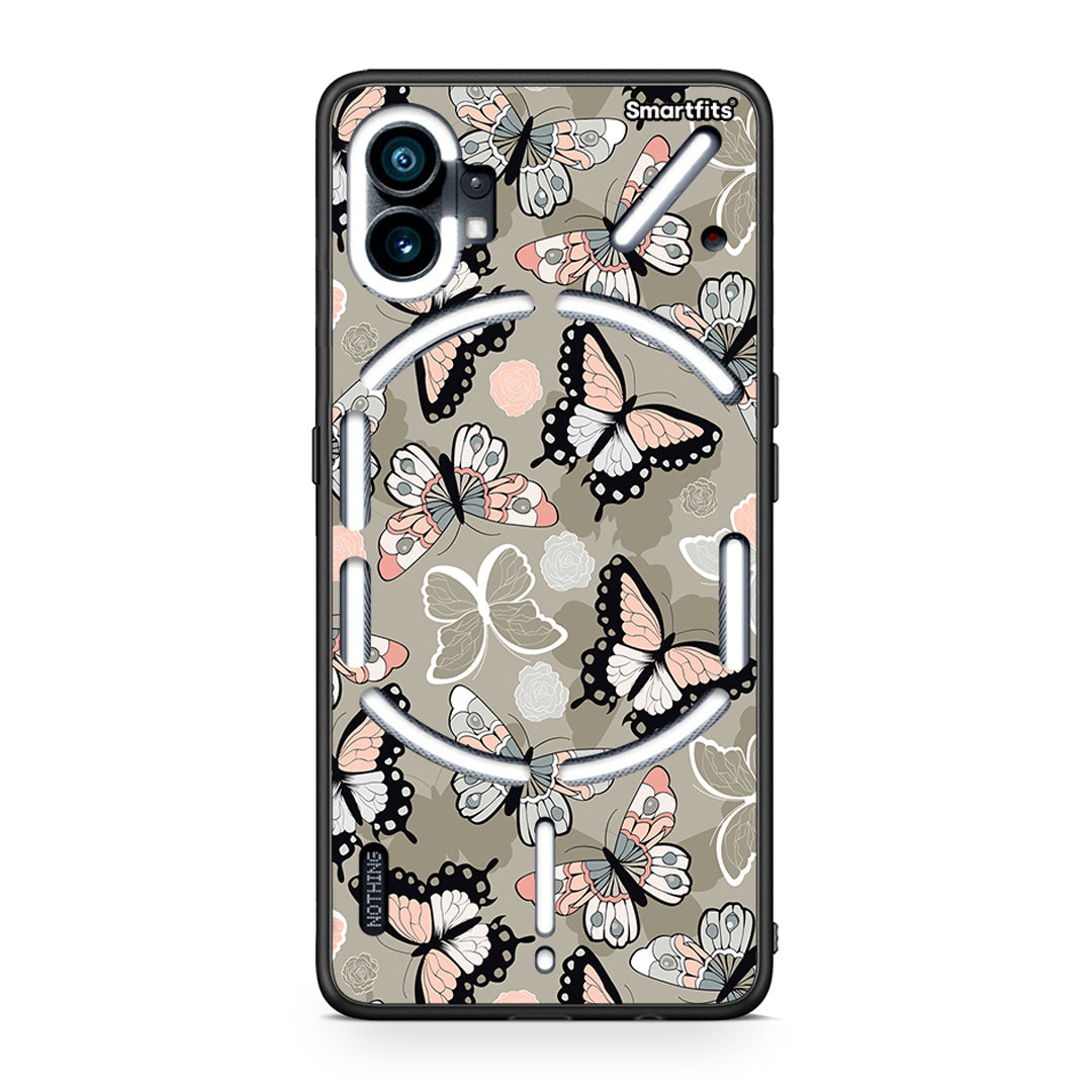135 - Nothing Phone 1 Butterflies Boho case, cover, bumper