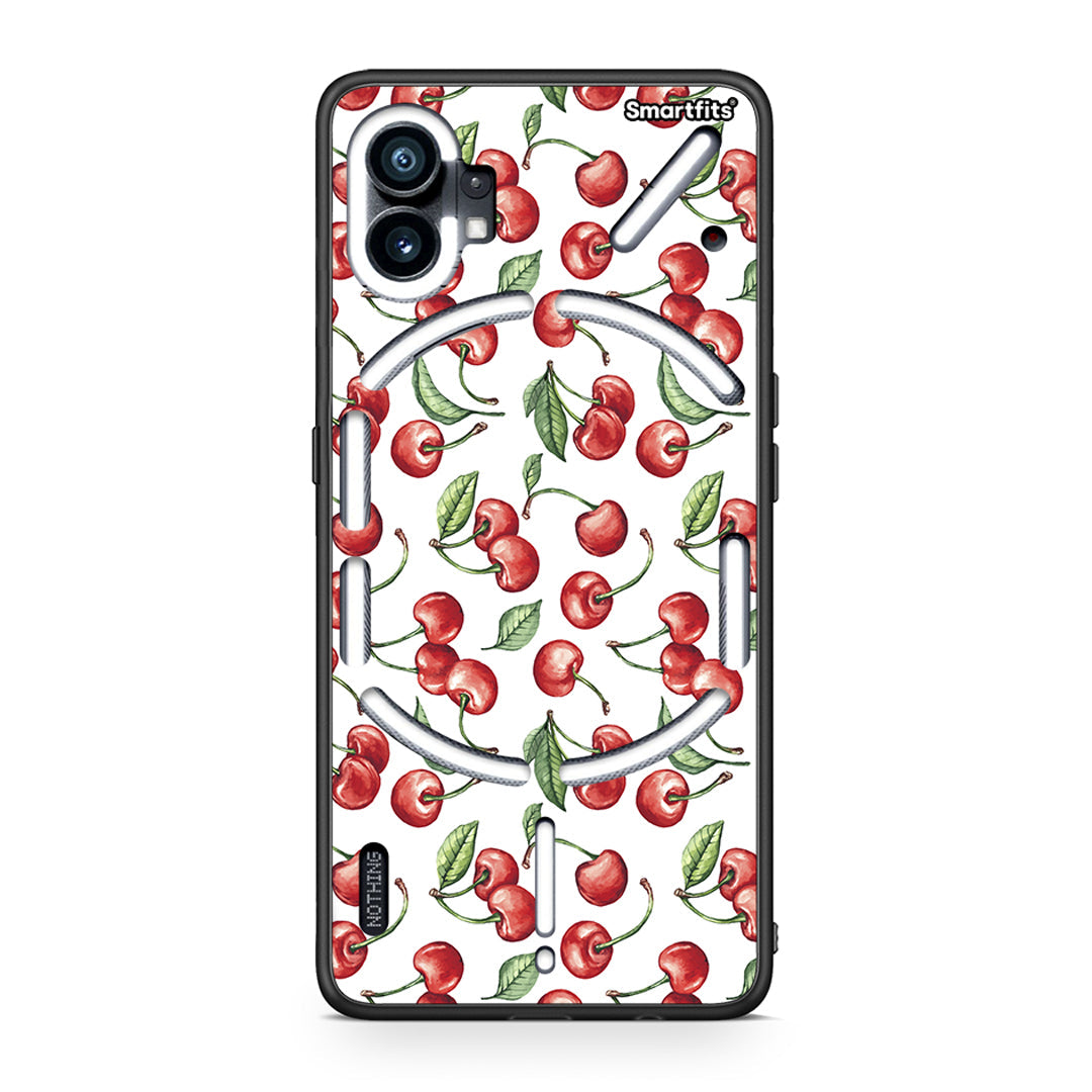 Nothing Phone 1 Cherry Summer θήκη από τη Smartfits με σχέδιο στο πίσω μέρος και μαύρο περίβλημα | Smartphone case with colorful back and black bezels by Smartfits