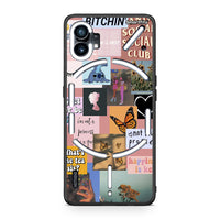 Thumbnail for Nothing Phone 1 Collage Bitchin Θήκη Αγίου Βαλεντίνου από τη Smartfits με σχέδιο στο πίσω μέρος και μαύρο περίβλημα | Smartphone case with colorful back and black bezels by Smartfits