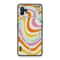 Thumbnail for Nothing Phone 1 Colourful Waves θήκη από τη Smartfits με σχέδιο στο πίσω μέρος και μαύρο περίβλημα | Smartphone case with colorful back and black bezels by Smartfits
