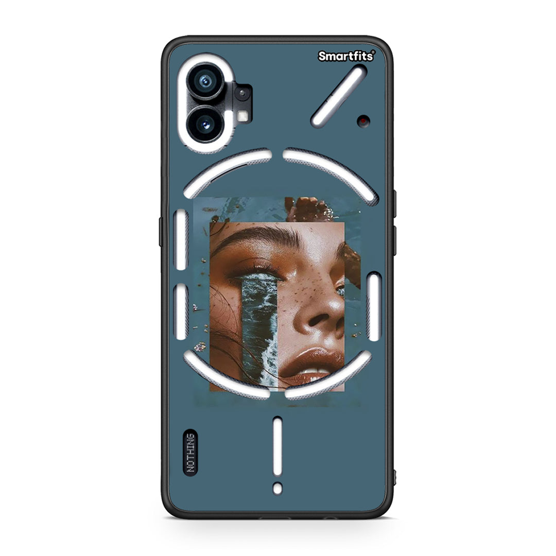 Nothing Phone 1 Cry An Ocean θήκη από τη Smartfits με σχέδιο στο πίσω μέρος και μαύρο περίβλημα | Smartphone case with colorful back and black bezels by Smartfits