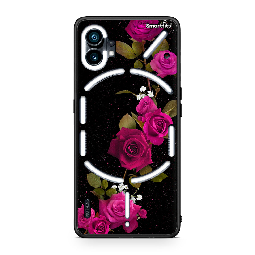 4 - Nothing Phone 1 Red Roses Flower case, cover, bumper