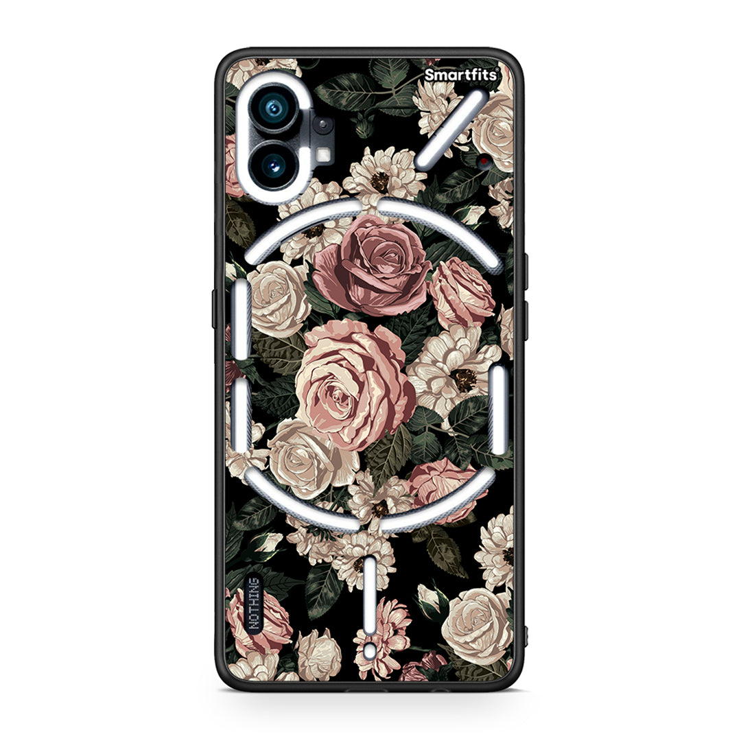 4 - Nothing Phone 1 Wild Roses Flower case, cover, bumper