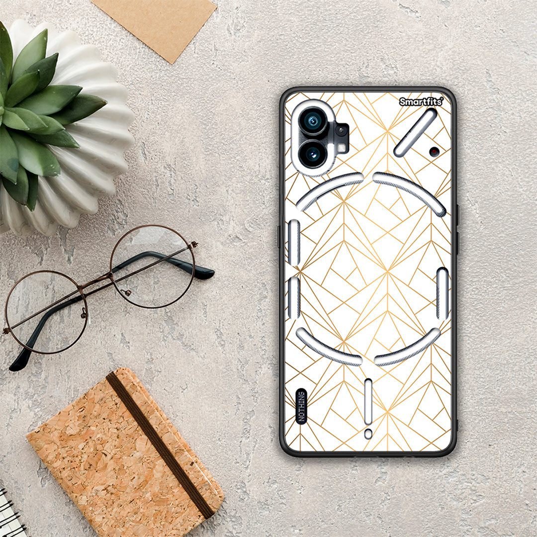 Geometric Luxury White - Nothing Phone 1 θήκη