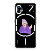 Thumbnail for Nothing Phone 1 Grandma Mood Black θήκη από τη Smartfits με σχέδιο στο πίσω μέρος και μαύρο περίβλημα | Smartphone case with colorful back and black bezels by Smartfits