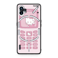 Thumbnail for Nothing Phone 1 Hello Kitten Θήκη Αγίου Βαλεντίνου από τη Smartfits με σχέδιο στο πίσω μέρος και μαύρο περίβλημα | Smartphone case with colorful back and black bezels by Smartfits