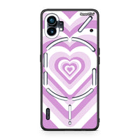 Thumbnail for Nothing Phone 1 Lilac Hearts θήκη από τη Smartfits με σχέδιο στο πίσω μέρος και μαύρο περίβλημα | Smartphone case with colorful back and black bezels by Smartfits