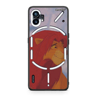 Thumbnail for Nothing Phone 1 Lion Love 1 Θήκη Αγίου Βαλεντίνου από τη Smartfits με σχέδιο στο πίσω μέρος και μαύρο περίβλημα | Smartphone case with colorful back and black bezels by Smartfits