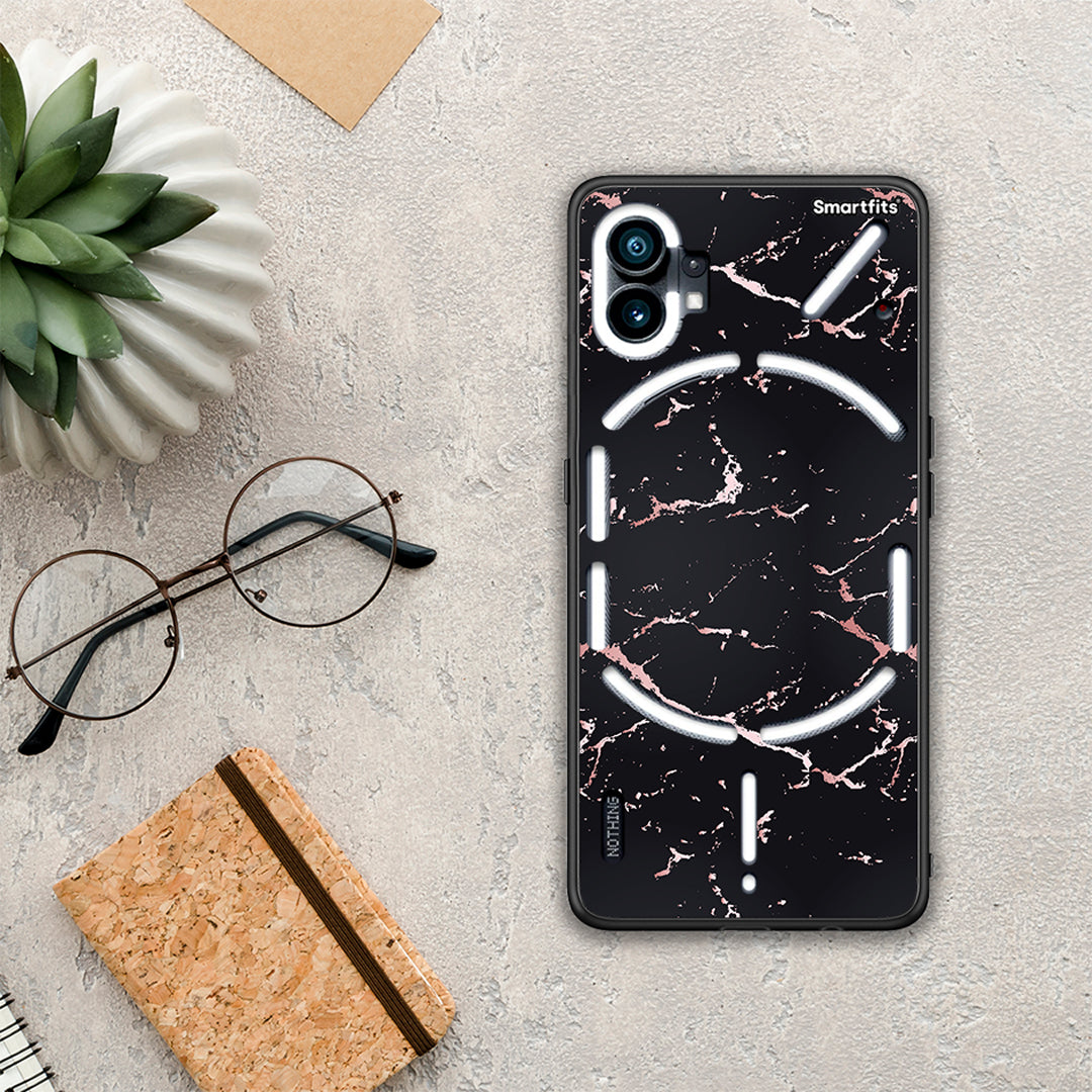 Marble Black Rosegold - Nothing Phone 1 Case