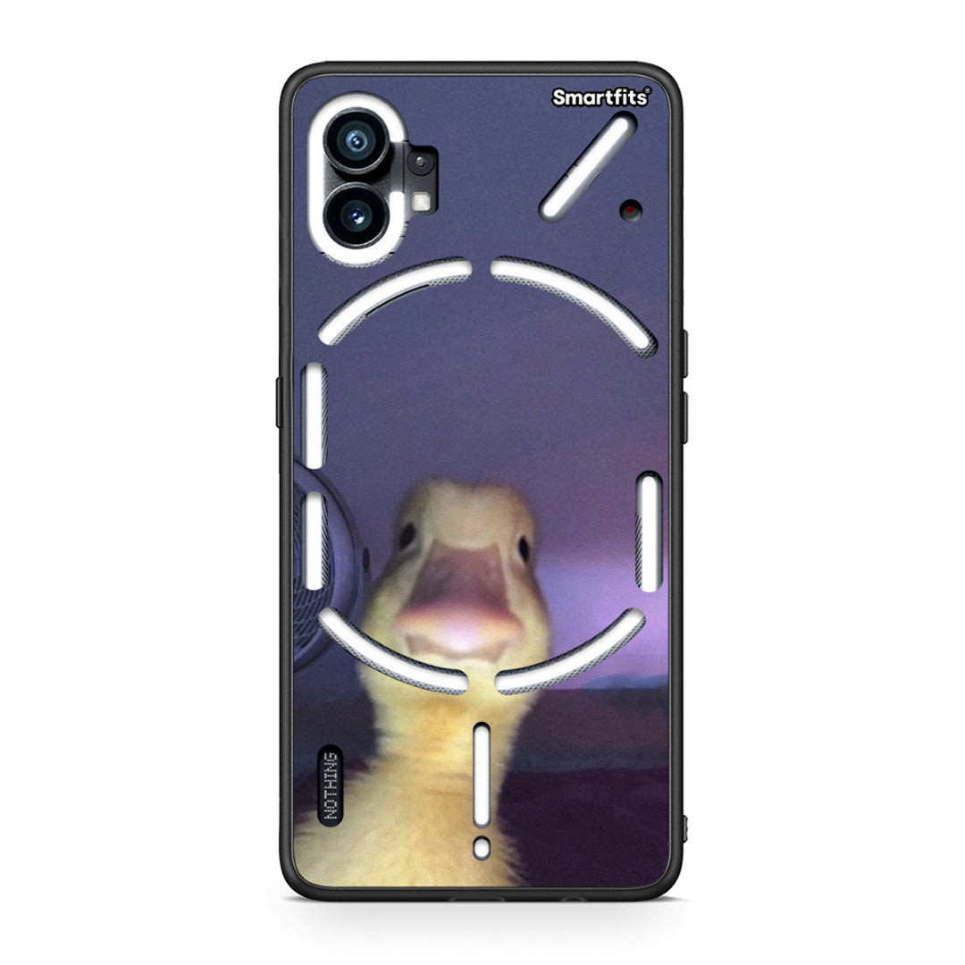 Nothing Phone 1 Meme Duck θήκη από τη Smartfits με σχέδιο στο πίσω μέρος και μαύρο περίβλημα | Smartphone case with colorful back and black bezels by Smartfits