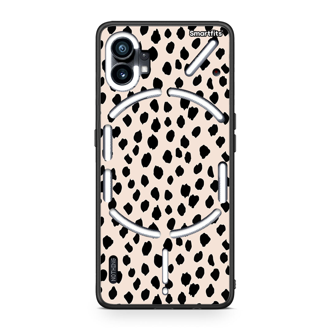Nothing Phone 1 New Polka Dots θήκη από τη Smartfits με σχέδιο στο πίσω μέρος και μαύρο περίβλημα | Smartphone case with colorful back and black bezels by Smartfits