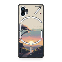 Thumbnail for Nothing Phone 1 Pixel Sunset Θήκη από τη Smartfits με σχέδιο στο πίσω μέρος και μαύρο περίβλημα | Smartphone case with colorful back and black bezels by Smartfits