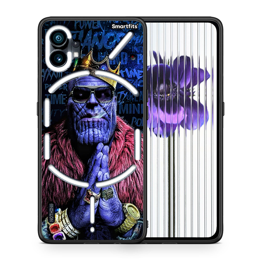 Θήκη Nothing Phone 1 Thanos PopArt από τη Smartfits με σχέδιο στο πίσω μέρος και μαύρο περίβλημα | Nothing Phone 1 Thanos PopArt case with colorful back and black bezels