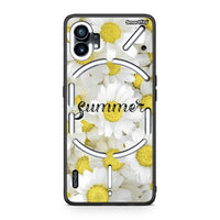 Thumbnail for Nothing Phone 1 Summer Daisies Θήκη από τη Smartfits με σχέδιο στο πίσω μέρος και μαύρο περίβλημα | Smartphone case with colorful back and black bezels by Smartfits