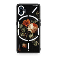 Thumbnail for Nothing Phone 1 Vintage Roses θήκη από τη Smartfits με σχέδιο στο πίσω μέρος και μαύρο περίβλημα | Smartphone case with colorful back and black bezels by Smartfits