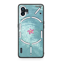 Thumbnail for Nothing Phone 1 Water Flower Θήκη από τη Smartfits με σχέδιο στο πίσω μέρος και μαύρο περίβλημα | Smartphone case with colorful back and black bezels by Smartfits