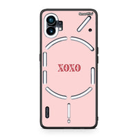 Thumbnail for Nothing Phone 1 XOXO Love θήκη από τη Smartfits με σχέδιο στο πίσω μέρος και μαύρο περίβλημα | Smartphone case with colorful back and black bezels by Smartfits