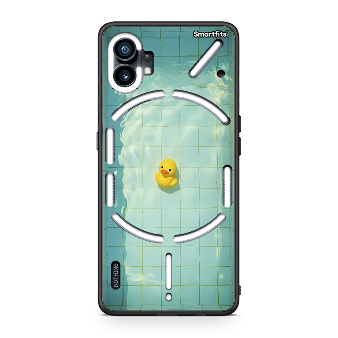 Nothing Phone 1 Yellow Duck θήκη από τη Smartfits με σχέδιο στο πίσω μέρος και μαύρο περίβλημα | Smartphone case with colorful back and black bezels by Smartfits