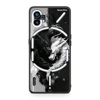 Thumbnail for Nothing Phone 1 Yin Yang Θήκη από τη Smartfits με σχέδιο στο πίσω μέρος και μαύρο περίβλημα | Smartphone case with colorful back and black bezels by Smartfits