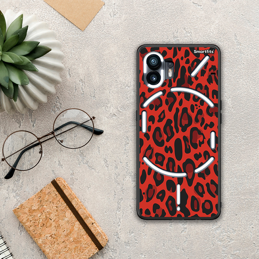 Animal Red Leopard - Nothing Phone 2 θήκη