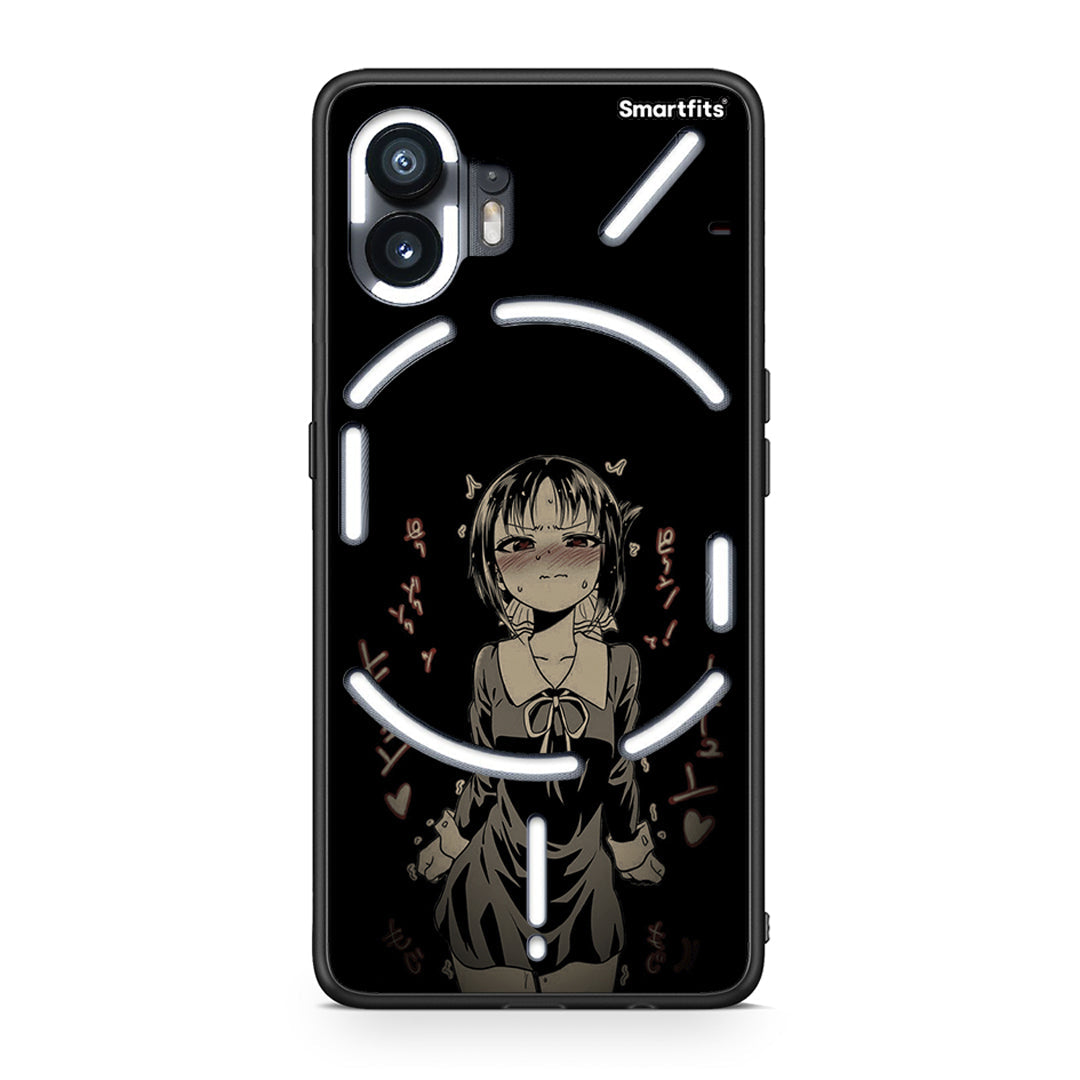 Nothing Phone 2 Anime Girl θήκη από τη Smartfits με σχέδιο στο πίσω μέρος και μαύρο περίβλημα | Smartphone case with colorful back and black bezels by Smartfits