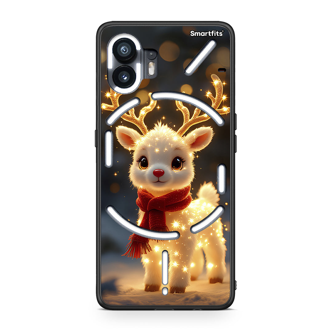 Nothing Phone 2 Christmas Cutie θήκη από τη Smartfits με σχέδιο στο πίσω μέρος και μαύρο περίβλημα | Smartphone case with colorful back and black bezels by Smartfits