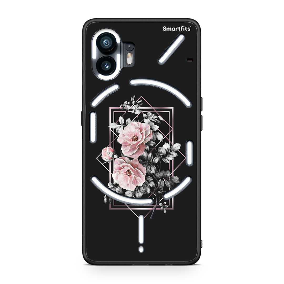 4 - Nothing Phone 2 Frame Flower case, cover, bumper