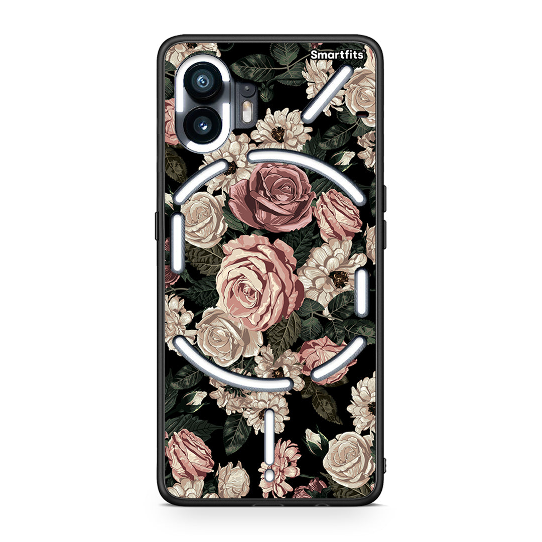 4 - Nothing Phone 2 Wild Roses Flower case, cover, bumper