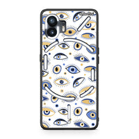 Thumbnail for Nothing Phone 2 Ftou Ftou θήκη από τη Smartfits με σχέδιο στο πίσω μέρος και μαύρο περίβλημα | Smartphone case with colorful back and black bezels by Smartfits