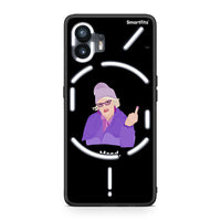 Thumbnail for Nothing Phone 2 Grandma Mood Black θήκη από τη Smartfits με σχέδιο στο πίσω μέρος και μαύρο περίβλημα | Smartphone case with colorful back and black bezels by Smartfits