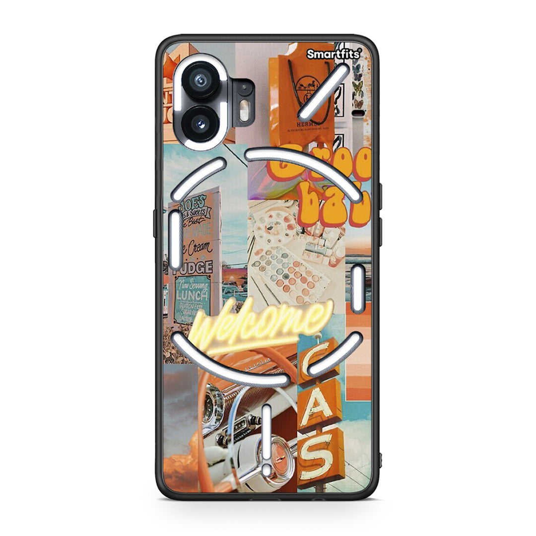 Nothing Phone 2 Groovy Babe Θήκη Αγίου Βαλεντίνου από τη Smartfits με σχέδιο στο πίσω μέρος και μαύρο περίβλημα | Smartphone case with colorful back and black bezels by Smartfits