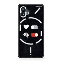 Thumbnail for Nothing Phone 2 Heart Vs Brain Θήκη Αγίου Βαλεντίνου από τη Smartfits με σχέδιο στο πίσω μέρος και μαύρο περίβλημα | Smartphone case with colorful back and black bezels by Smartfits