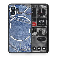 Thumbnail for Θήκη Nothing Phone 2 Jeans Pocket από τη Smartfits με σχέδιο στο πίσω μέρος και μαύρο περίβλημα | Nothing Phone 2 Jeans Pocket case with colorful back and black bezels