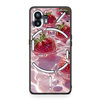 Thumbnail for Nothing Phone 2 Juicy Strawberries θήκη από τη Smartfits με σχέδιο στο πίσω μέρος και μαύρο περίβλημα | Smartphone case with colorful back and black bezels by Smartfits