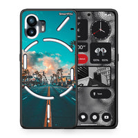 Thumbnail for Θήκη Nothing Phone 2 City Landscape από τη Smartfits με σχέδιο στο πίσω μέρος και μαύρο περίβλημα | Nothing Phone 2 City Landscape case with colorful back and black bezels