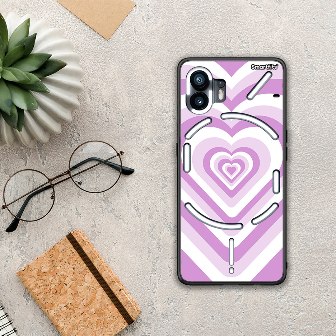 Lilac Hearts - Nothing Phone 2 θήκη