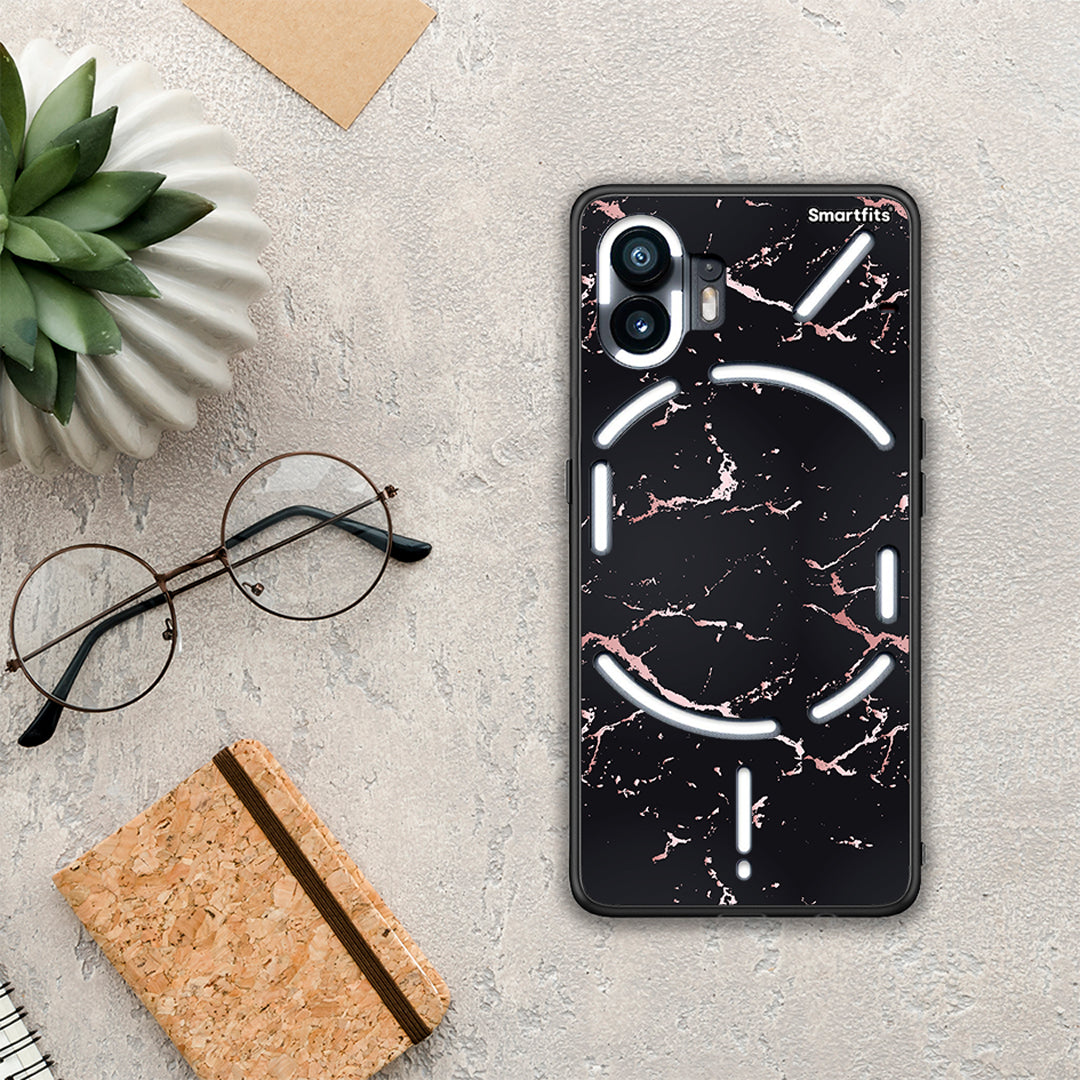 Marble Black Rosegold - Nothing Phone 2 Case