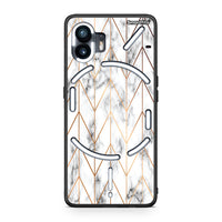 Thumbnail for 44 - Nothing Phone 2 Gold Geometric Marble case, cover, bumper