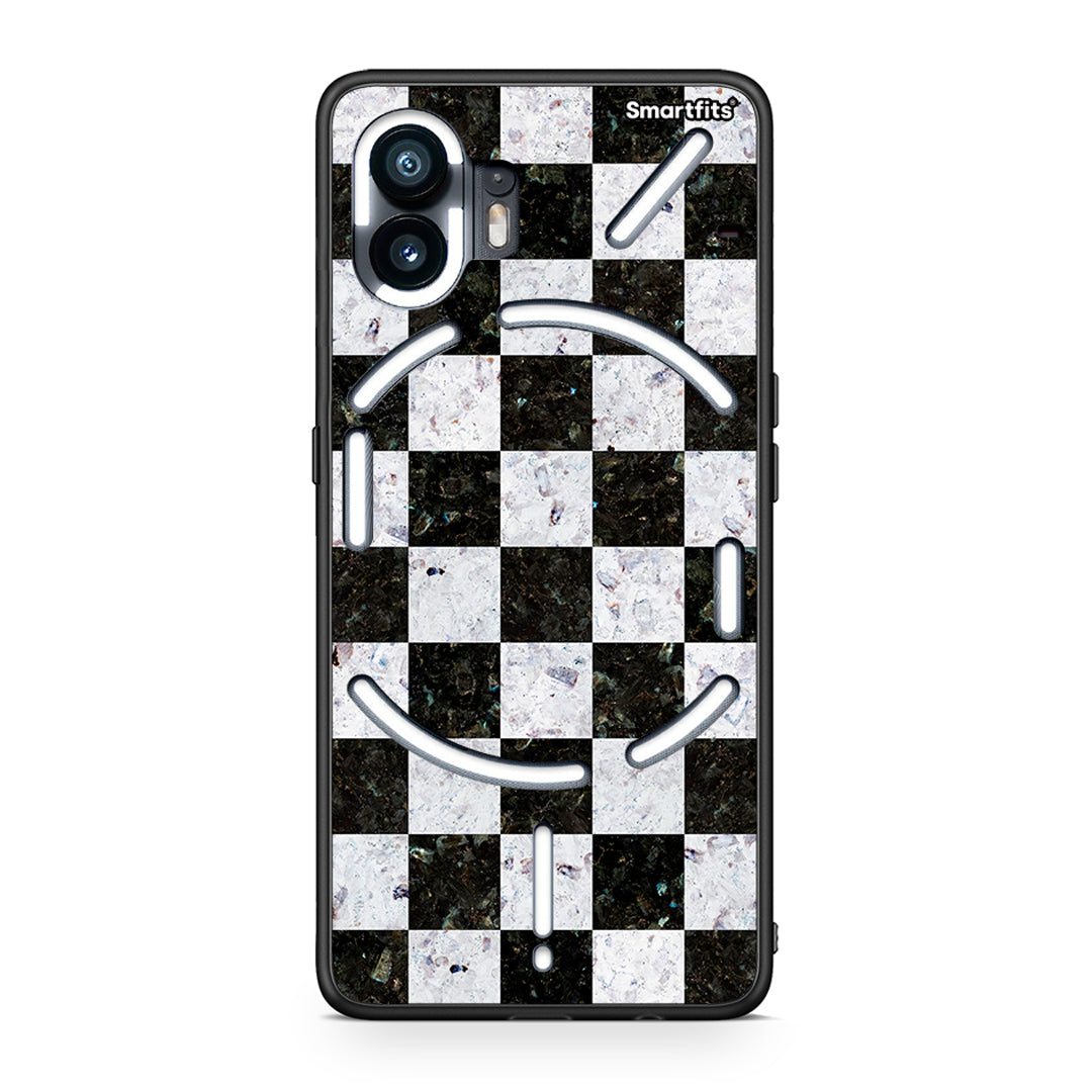 4 - Nothing Phone 2 Square Geometric Marble case, cover, bumper
