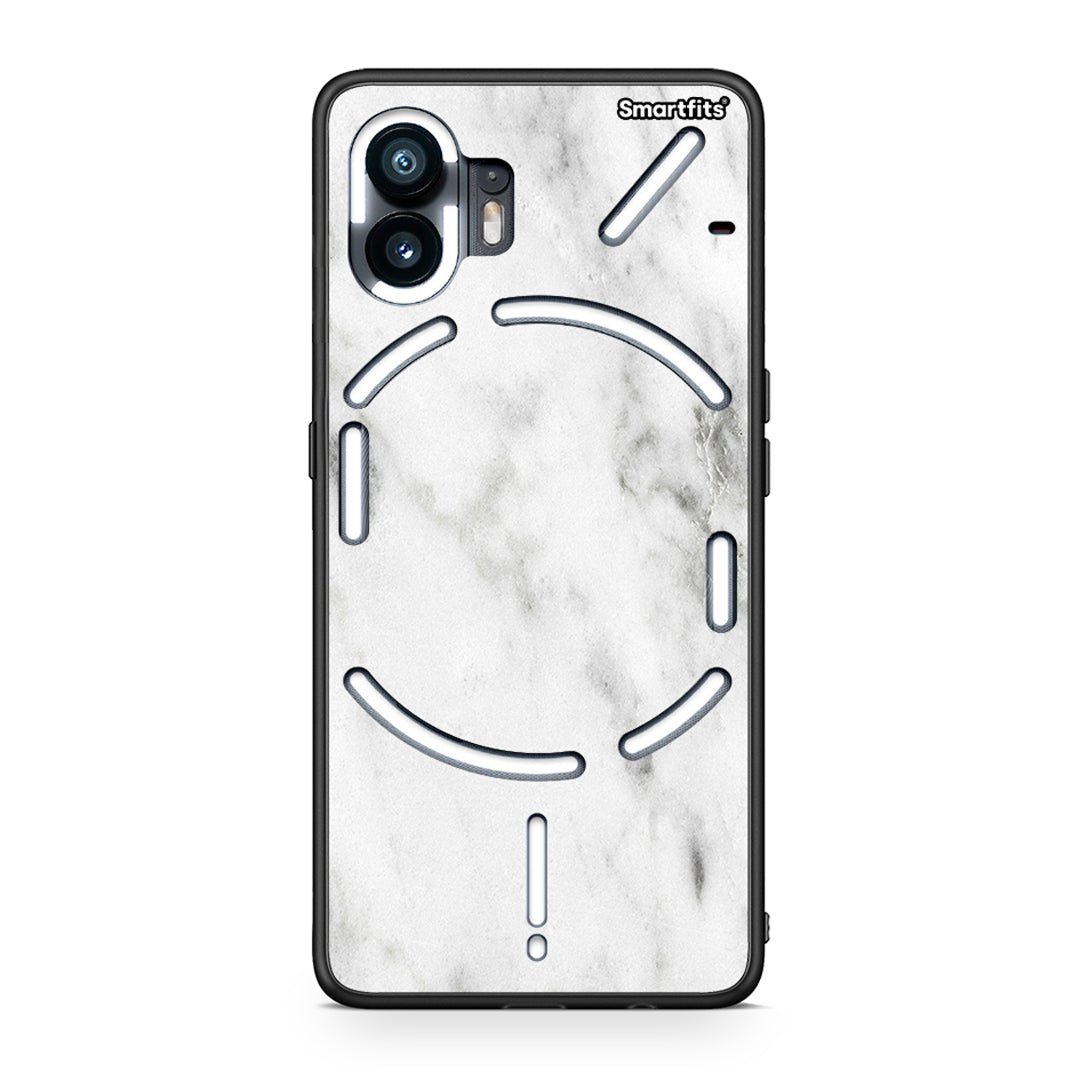 2 - Nothing Phone 2 White marble case, cover, bumper