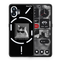 Thumbnail for Θήκη Nothing Phone 2 Meme Cat από τη Smartfits με σχέδιο στο πίσω μέρος και μαύρο περίβλημα | Nothing Phone 2 Meme Cat case with colorful back and black bezels